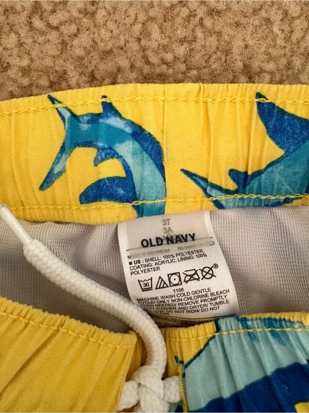 3T Old Navy & Carter’s Brand Swim Bundle - 3 boys suits and 2 rash guards